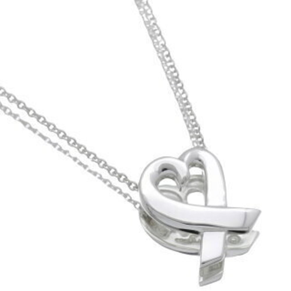 Tiffany Co Loving Heart Pendant Necklace Silver Paloma Picasso Jewelry Accessory